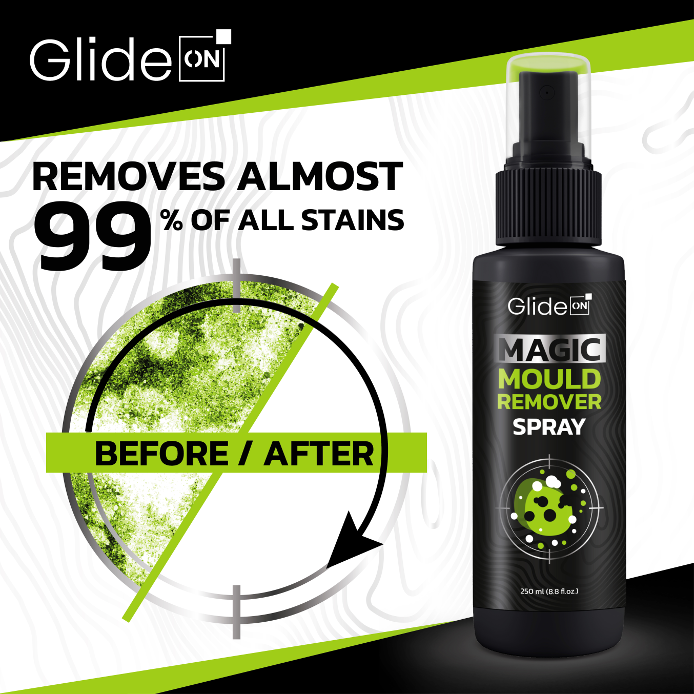 Magic Mould Remover Spray – Extra Strength Formula for Black Mould Removal (250ml)